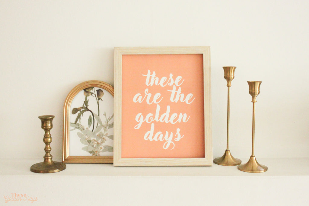 'Golden Days' Digital Print